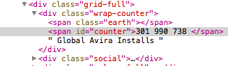Avira HTML Counter